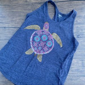 Old Navy Girls Turtle Tank Top Size 10-12